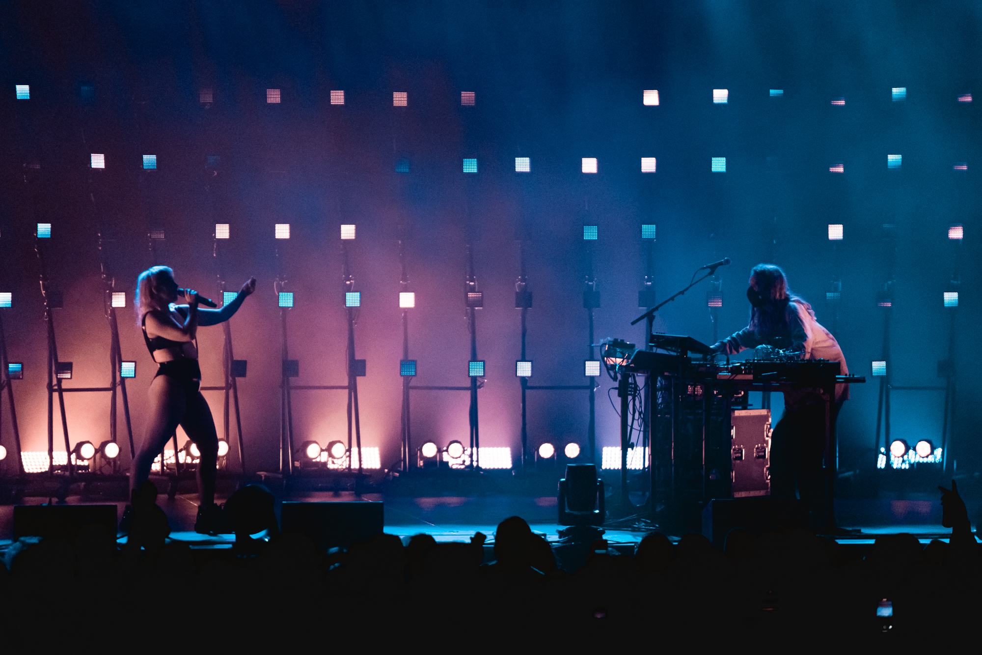 Sylvan Esso on stage